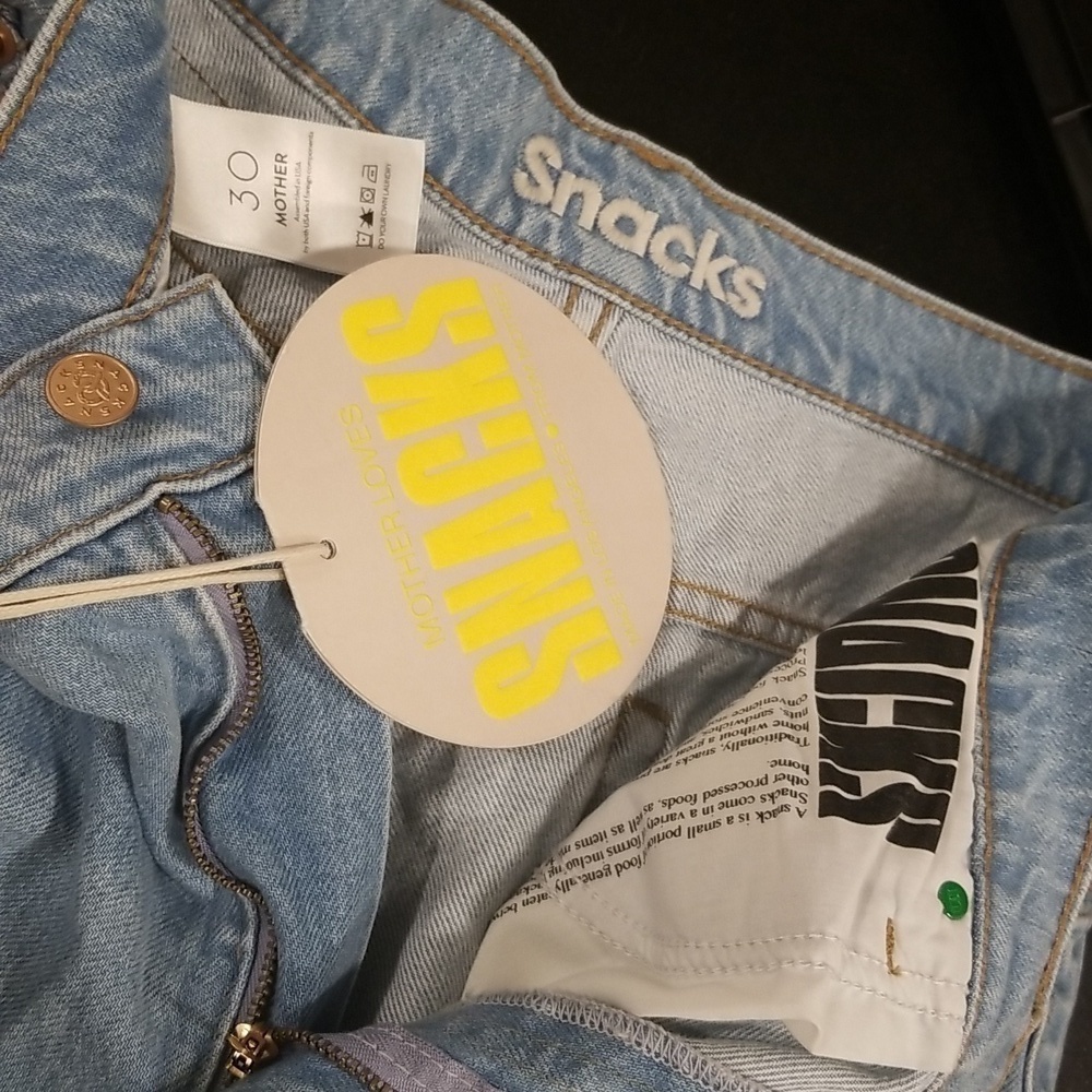 💕MOTHER SNACKS!💕 High Waisted Twizzy Skimp Jeans ~ Just A Nibble 30 NWT - Picture 14 of 16